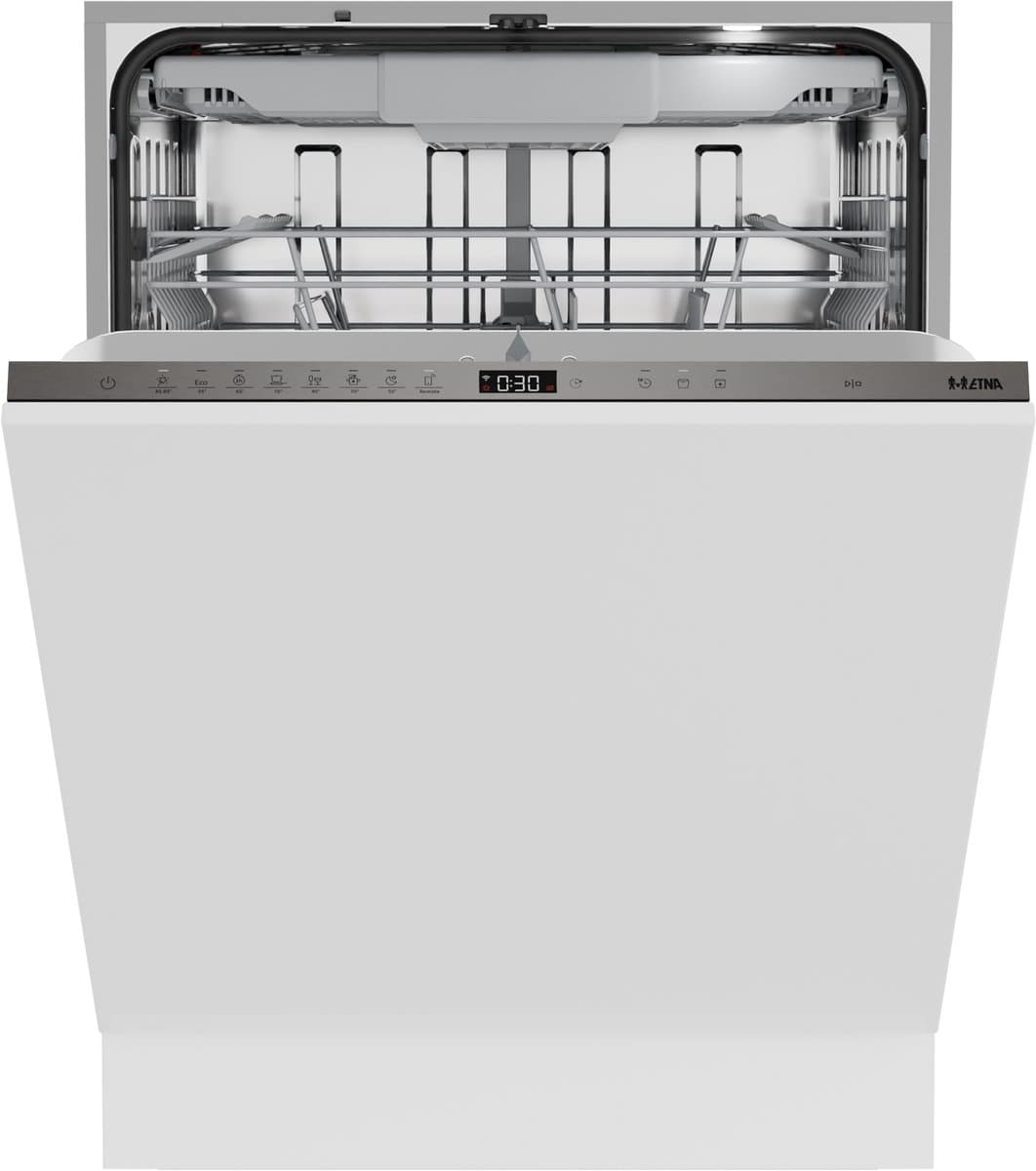 ETNA VW342CP – Volledig geïntegreerde vaatwasser – 16 couverts – Energieklasse A -10% – 42 dB – Nachtprogramma – ConnectLife – Automatische deuropening – 60 cm