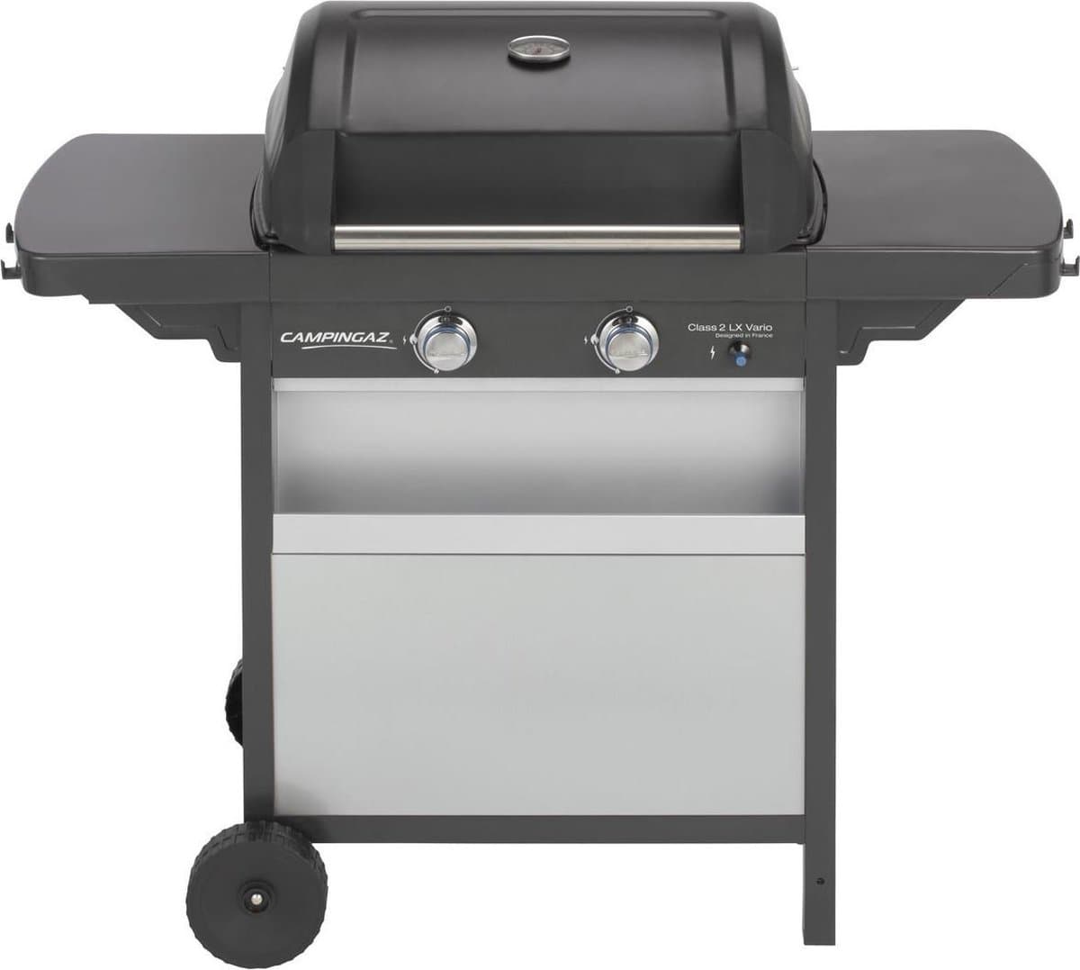 Campingaz Class 2 LX Vario, 7500 W, Barbecue, Natuurlijk gas, Verrijdbaar, Rooster + bakplaat, Zwart, Grijs