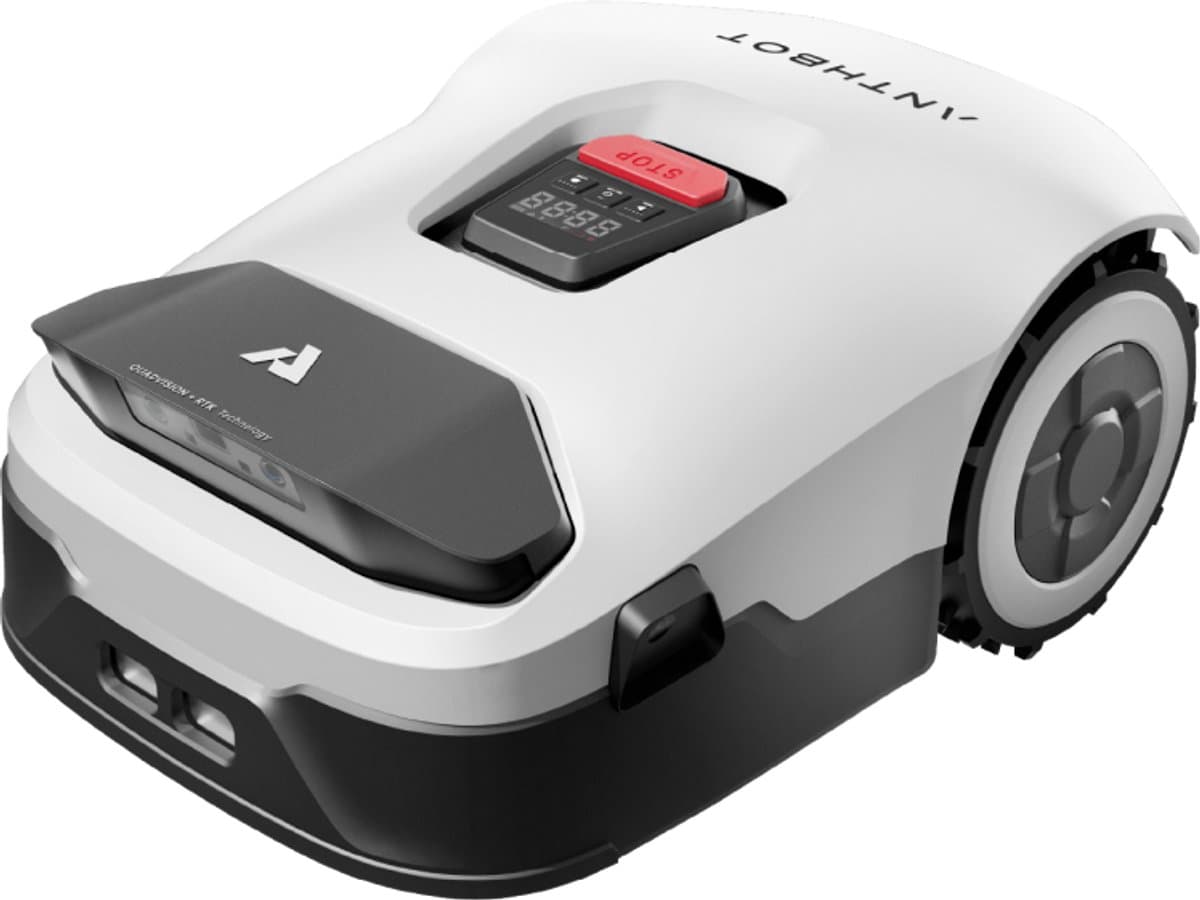 Anthbot Genie 600 – Slimme Robotmaaier – Automatische Grasmaaier – Tuinmaaier - Maaier – Draadloos Bluetooth/WiFi – RTK GPS & 4 Camera’s – Obstakeldetectie – App- en Handbediening – IPX6-waterdicht – Stil – Tot 600 m² – Multi-zone