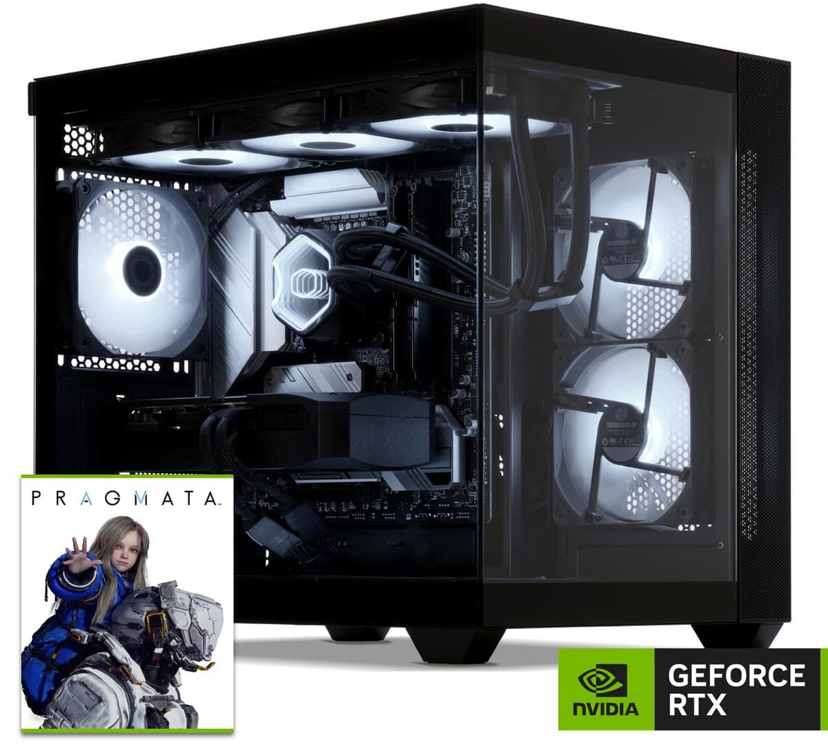 Sedatech Advanced Gaming PC Waterkoeling Aquarium • AMD Ryzen 7 5700X 8x 3.4GHz • Geforce RTX5070Ti • 32Gb RAM • 1Tb SSD M.2 • WiFi, USB C • Windows 11 • Desktop computer