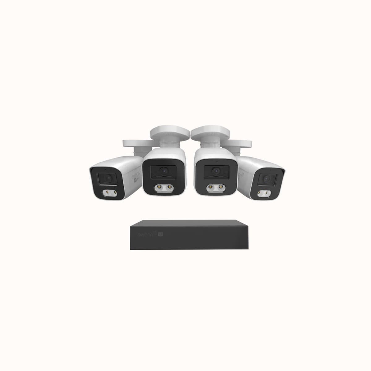 Swann EliteX 12MP Series - Beveiligingscamera's - 4 Camera's - cctv camerasysteem - 2TB - geen abonnementskosten - 6K Ultra HD - Spotlight Bullet IP Cameras - Met Microfoon