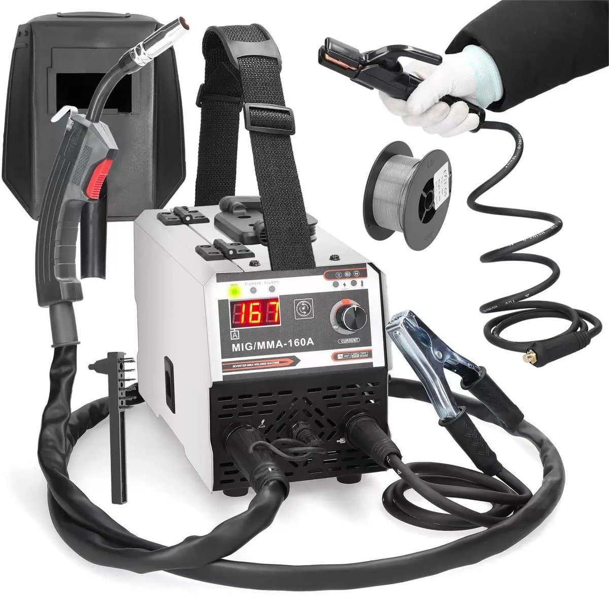 Allero Lasapparaat - Lasmachine - Booglasapparaat Van Metaal - Multifunctioneel - Handmatig - 200V - Van -10°C tot 40°C - 300A
