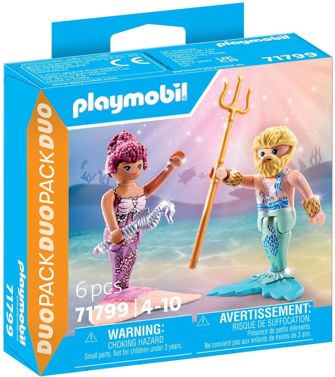 PLAYMOBIL DuoPacks Zeemeermin en Triton 71799