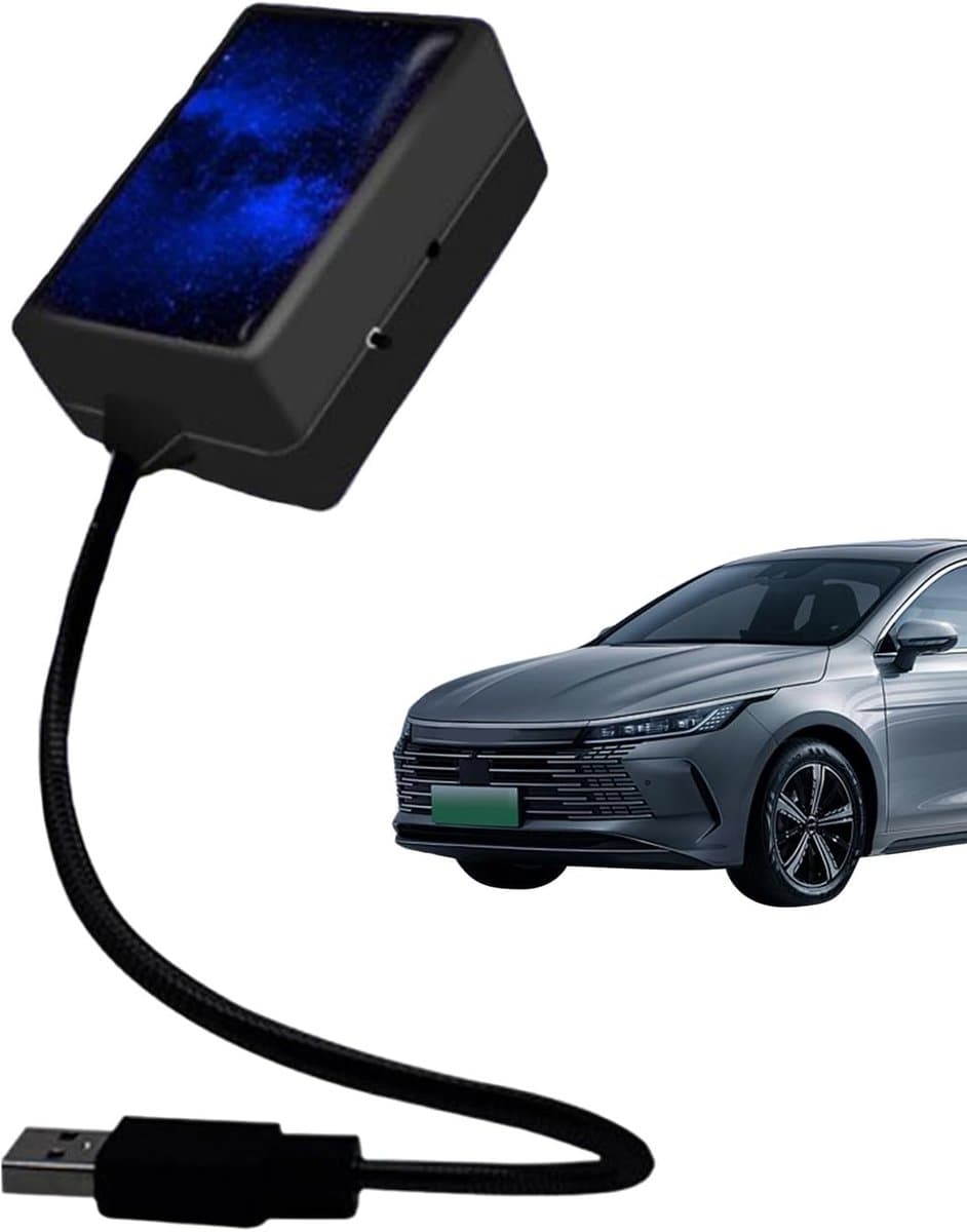 LED-projectielamp Star Night,USB Star Projector-nachtlampje,Romantische interieurplafondlamp - Buigen vrij draagbare autoverlichting decoratie voor auto, plafond, slaapkamer