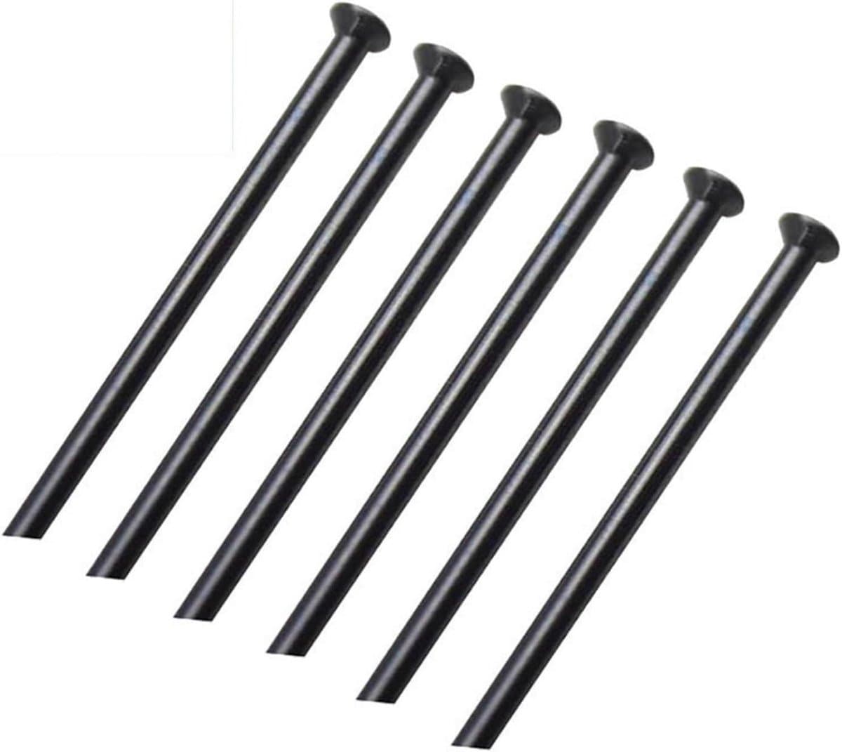 Fiets Spaken - Wielonderdelen Racefiets - Wiel Reparatie - Rechte Trek Ontwerp - 18 mm Diameter - Zwart