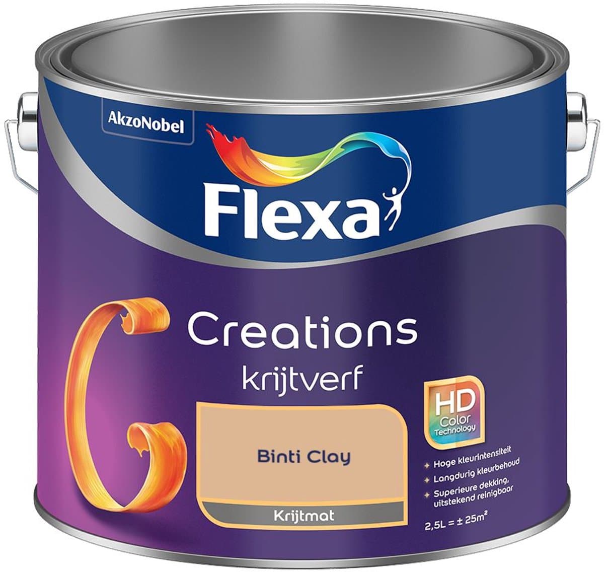 Flexa - Creations Muurverf Krijt - Binti Clay - Mengverf - 2,5 L