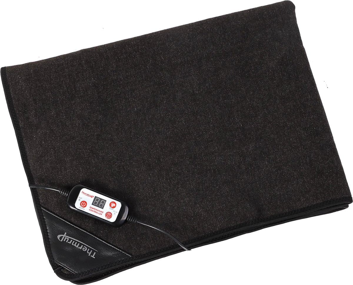 Thermrup® Infrarood Warmtedeken HK612 - 60x80cm - Instelbare Warmte tot 55°C - Ideaal bij Reuma, Artrose & Spierpijn - Diepwerkend & Comfortabel Warmtekussen voor Optimale Ontspanning - Infrarood deken -Thuis - Camping - Reis