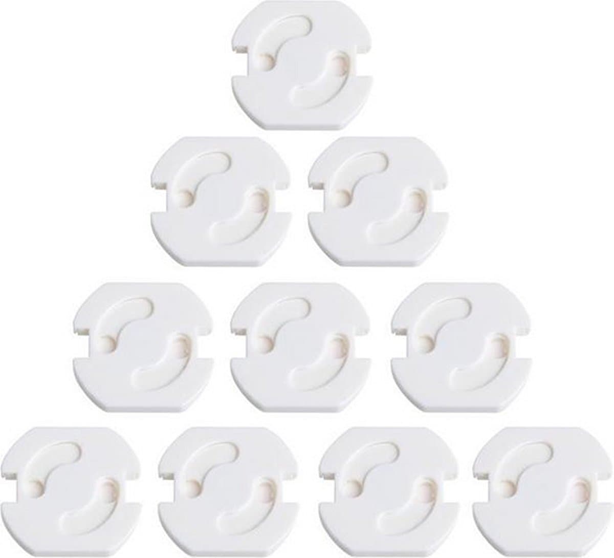 Knaak Stopcontact Beveiliging 10 Stuks - Zelfklevend - Bescherming - Kind - Baby - Veiligheid - Wit