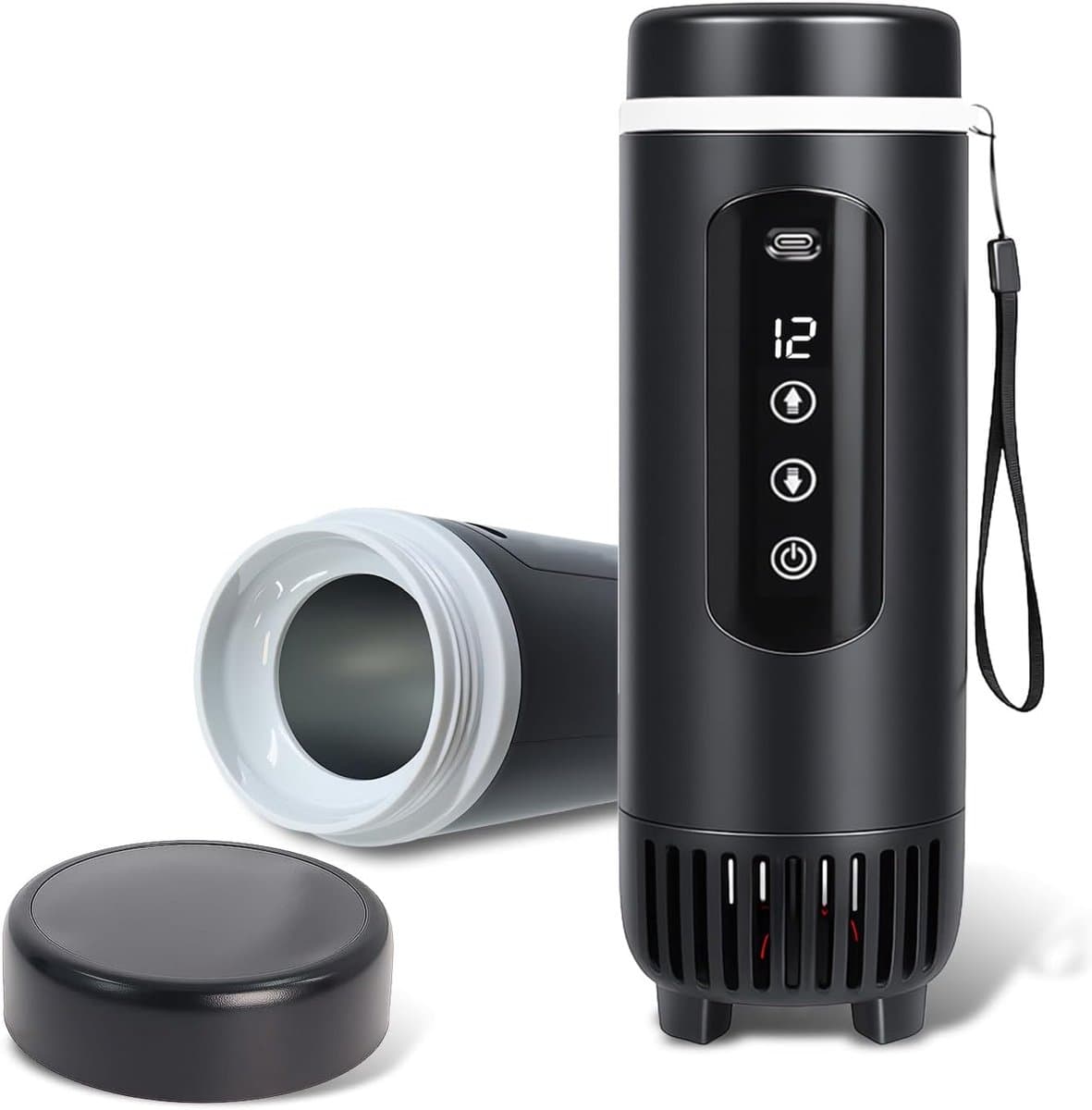 Diabetes Tas - Insuline Koeltas - Insulinakoeler Reisetas – Draagbare Insulinakoelkast – Inclusief Draagtas en Oplader - Geschikt voor 5–7 Insulinpennen (Geen Powerbank) - zwart