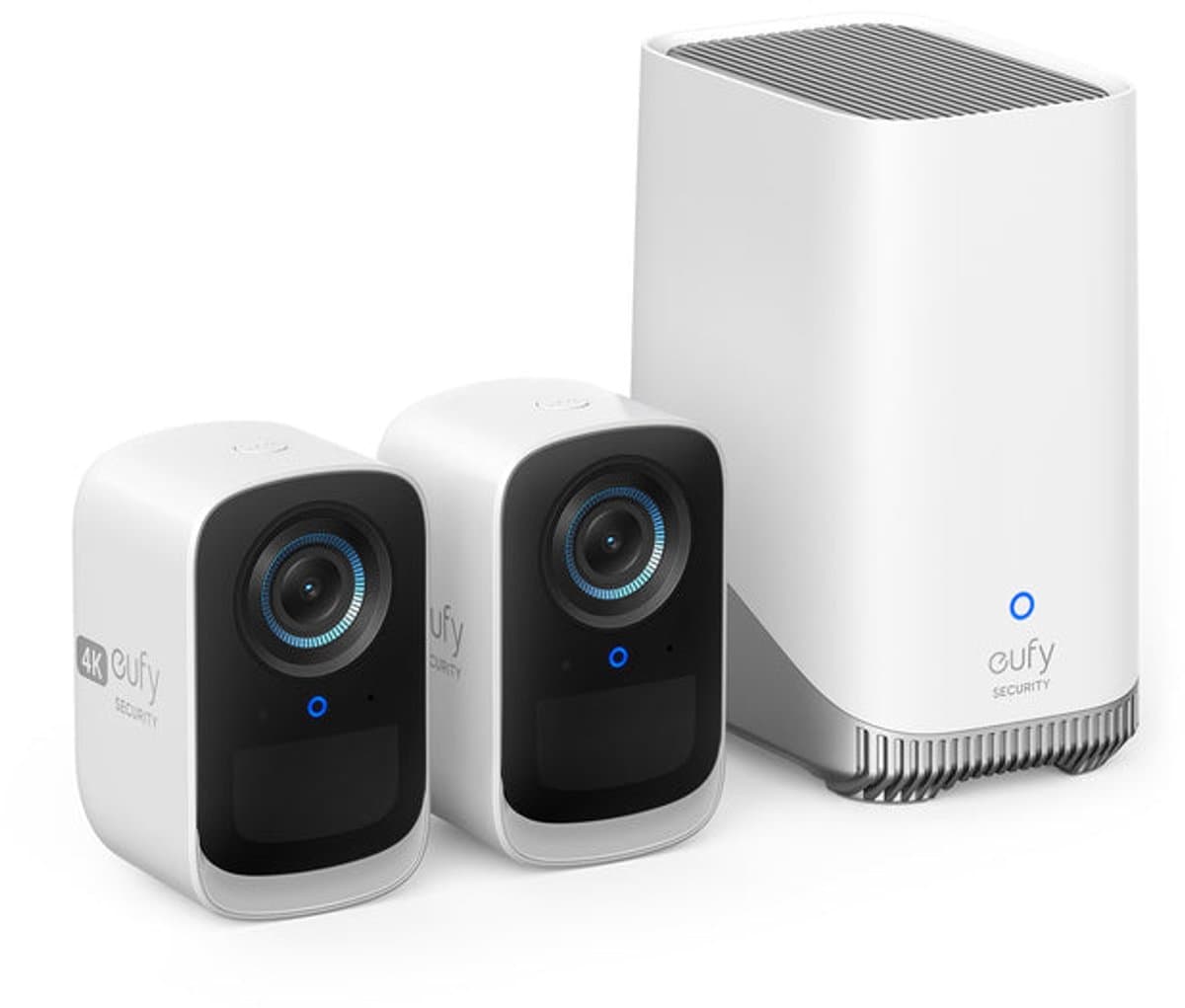 eufy Security eufyCam 3C HQ 4K met Homebase 3 - 2 beveiligingscamera/ IP camera - 180 dagen batterij - Voor binnen & buiten