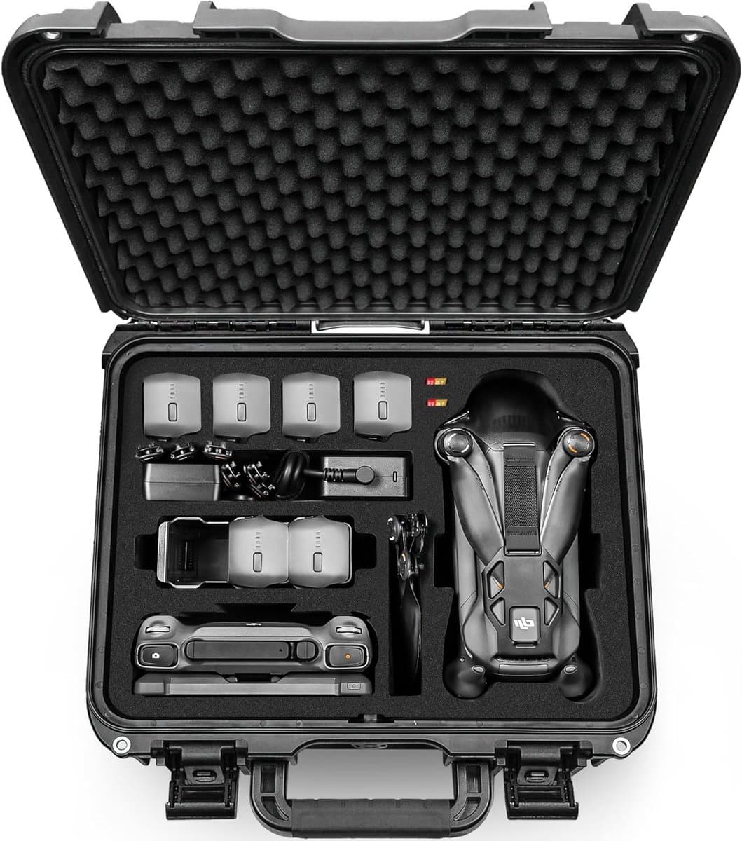 Waterdichte Hardcase voor DJI Mavic 4 Pro Drone met Oplader, Accu's en Accessoires - Ideaal voor Reis en Bescherming