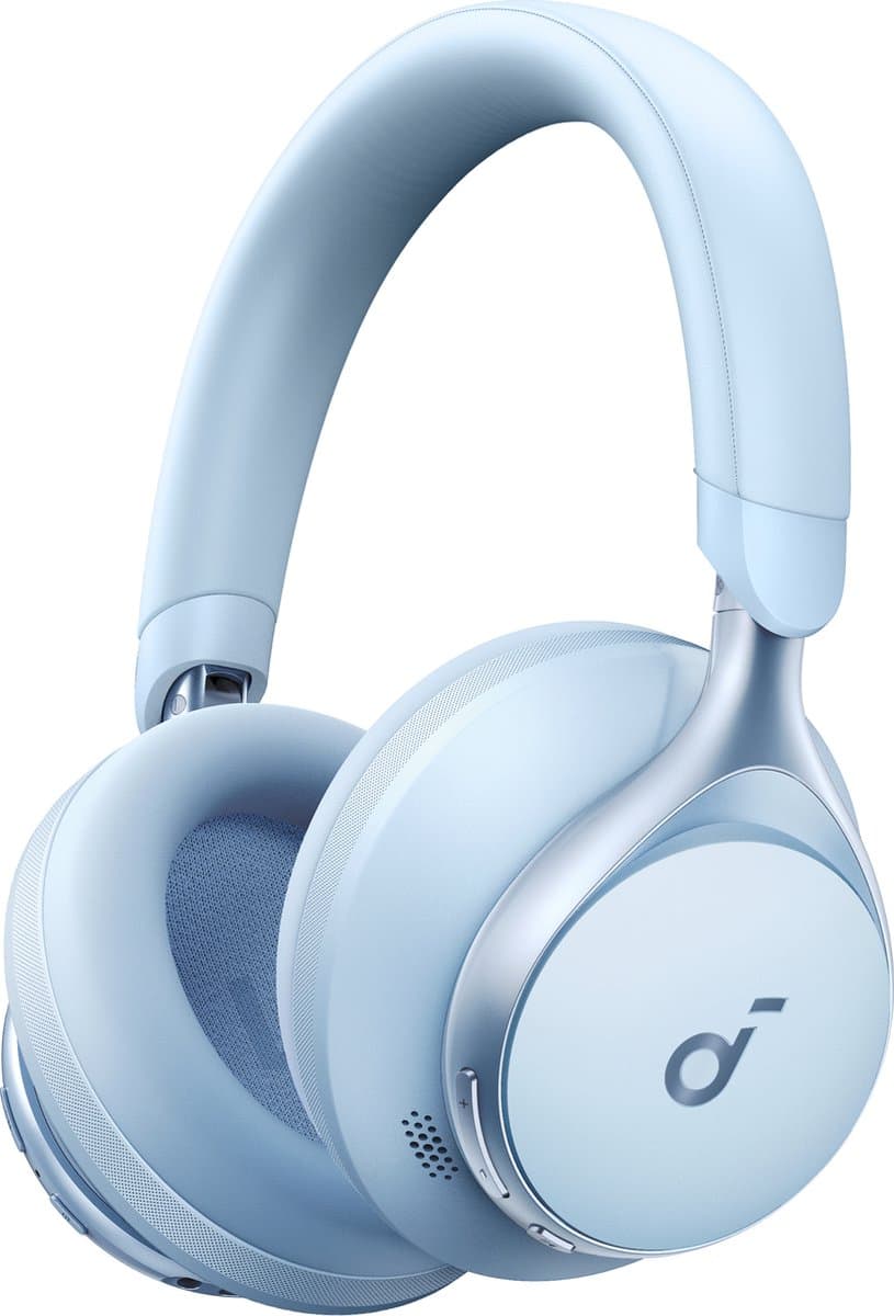 soundcore Space One by Anker - Draadloze Over-ear Koptelefoon - Headphones - Active Noise Cancelling, Multipoint Connection, 55 uur accuduur, Bluetooth 5.3, LDAC, Hi-Res Certified