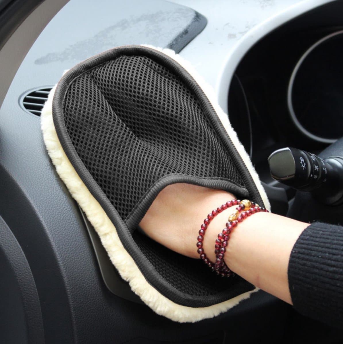 Auto Washandschoen - Wasstraat Handschoen - Auto Interieur Reiniger - Schoonmaakdoeken - Auto Accessories - Dashboard Cleaner - LOUZIR