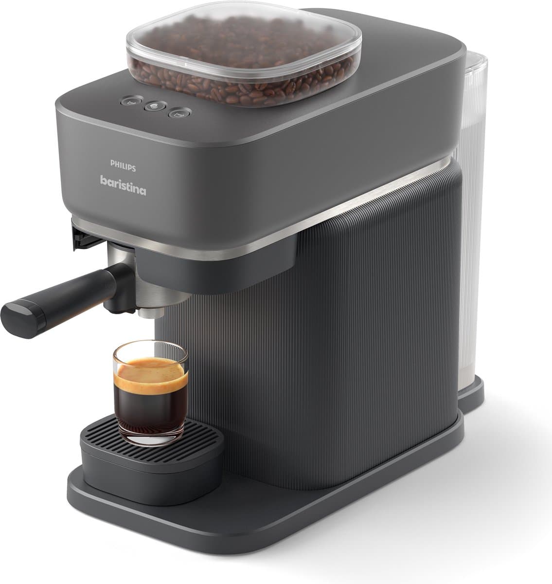 Philips BAR305/60 Baristina - Semi-Automatische Espressomachine - Pistonmachine - Koffiemachine met Bonen - Zwart