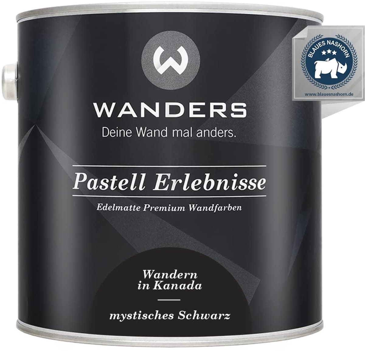 Wanders Muurverf - Edelmatte Krijtverf voor Hout en Meubels - Zeer Donkergrijs - 2,5L