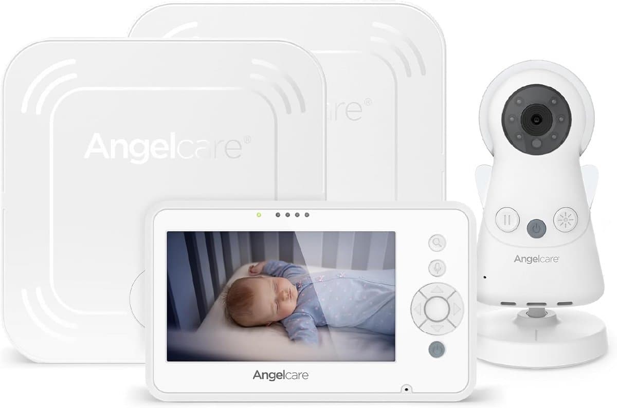 3-in-1 Babyfoon met Video, Audio en Bewegingssensor: Twee Matten voor Optimale Veiligheid