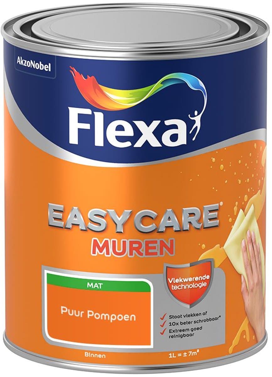 Flexa - Easycare Muren - Puur Pompoen - Mengverf - 1 L