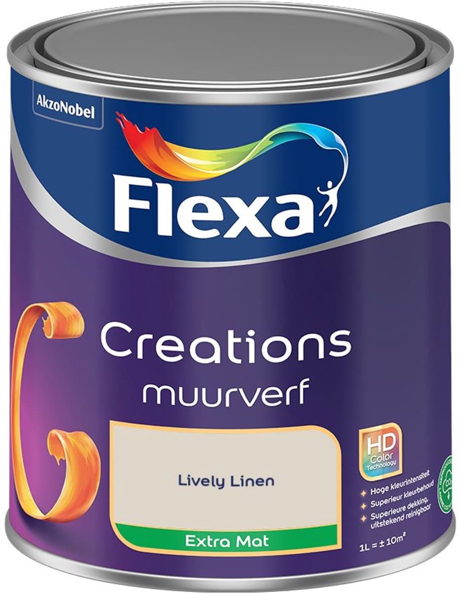 Flexa - Creations Muurverf Extra Mat - Lively Linen - Mengverf - 1 L