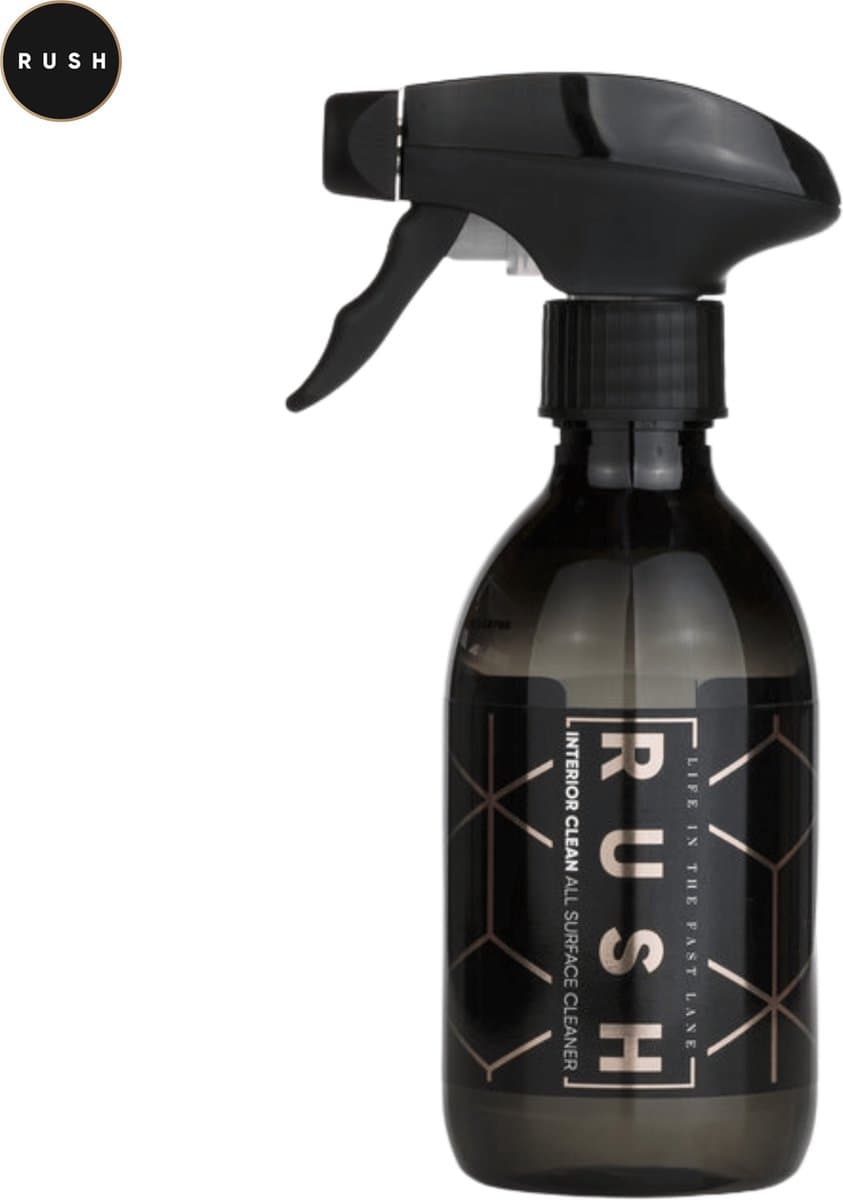 RUSH Interior Clean - interieurreiniger auto - 300 ml - Reinigt veilig en grondig - Laagschuimend en een frisse geur - Laat geen strepen/vlekken achter - auto schoonmaken