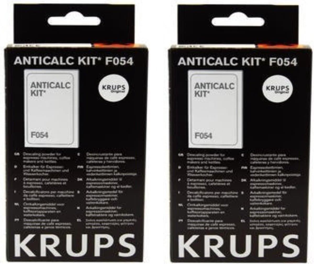Krups - Koffiemachineontkalker - F054 - 2 doosjes