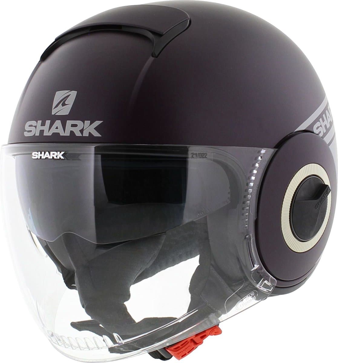 Shark Shark Nano Street Neon Mat Pearl Zilver Pearl PSP Jethelm - Maat XS - Helm