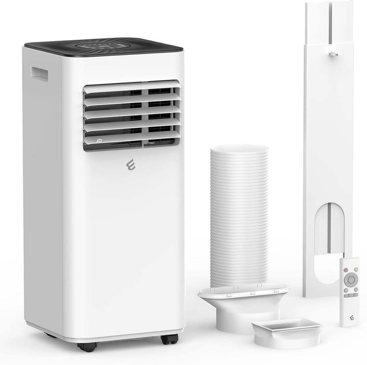 Mobiele airco 10000 BTU – 3-in-1 met ontvochtiger, afstandsbediening, timer en raamkit – tot 42 m²