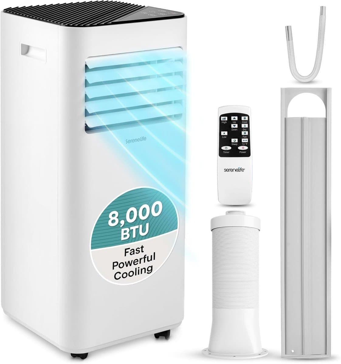 Mobiele Airco 8000 BTU – 3-in-1 Airconditioner – Met Ontvochtiger – Stil – Afstandsbediening