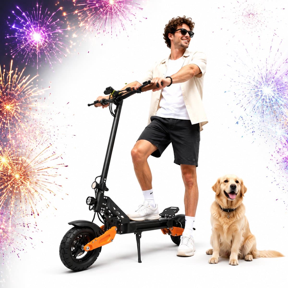 Elektrische step voor volwassenen, 800W motor, 48V 25Ah batterij, 40-50 mijl lange afstand, 11" pneumatische banden, dubbele schokdempers, digitaal scherm, voor volwassenen die werken