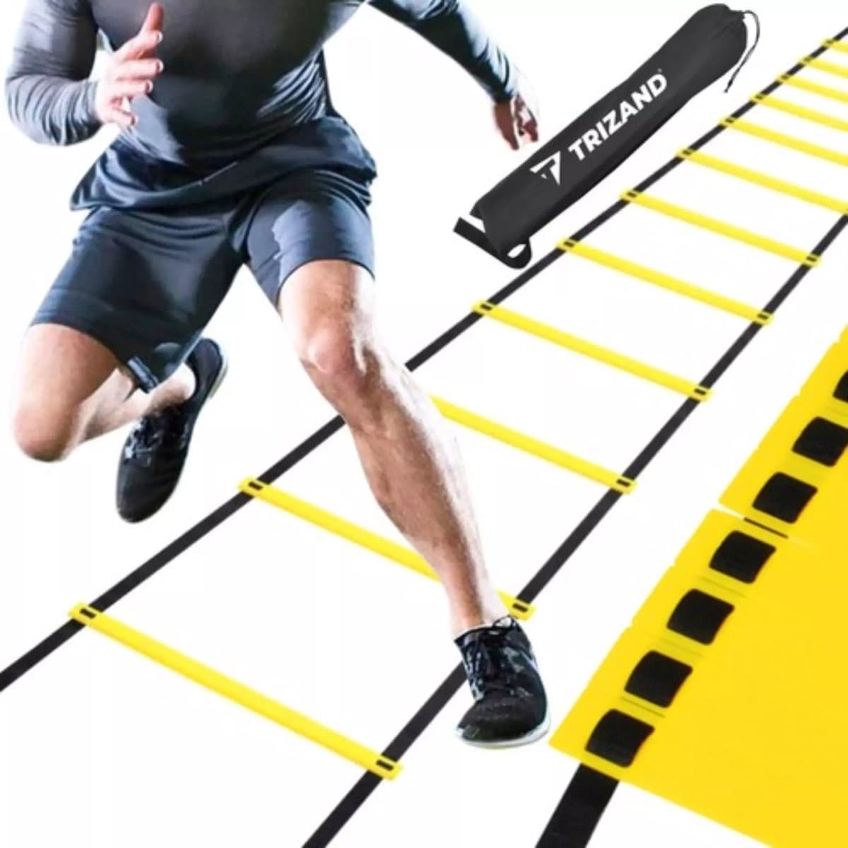 Trainingsladder 6 meter - Fitness agility ladder - loopladder - speedladder - incl. draagtas