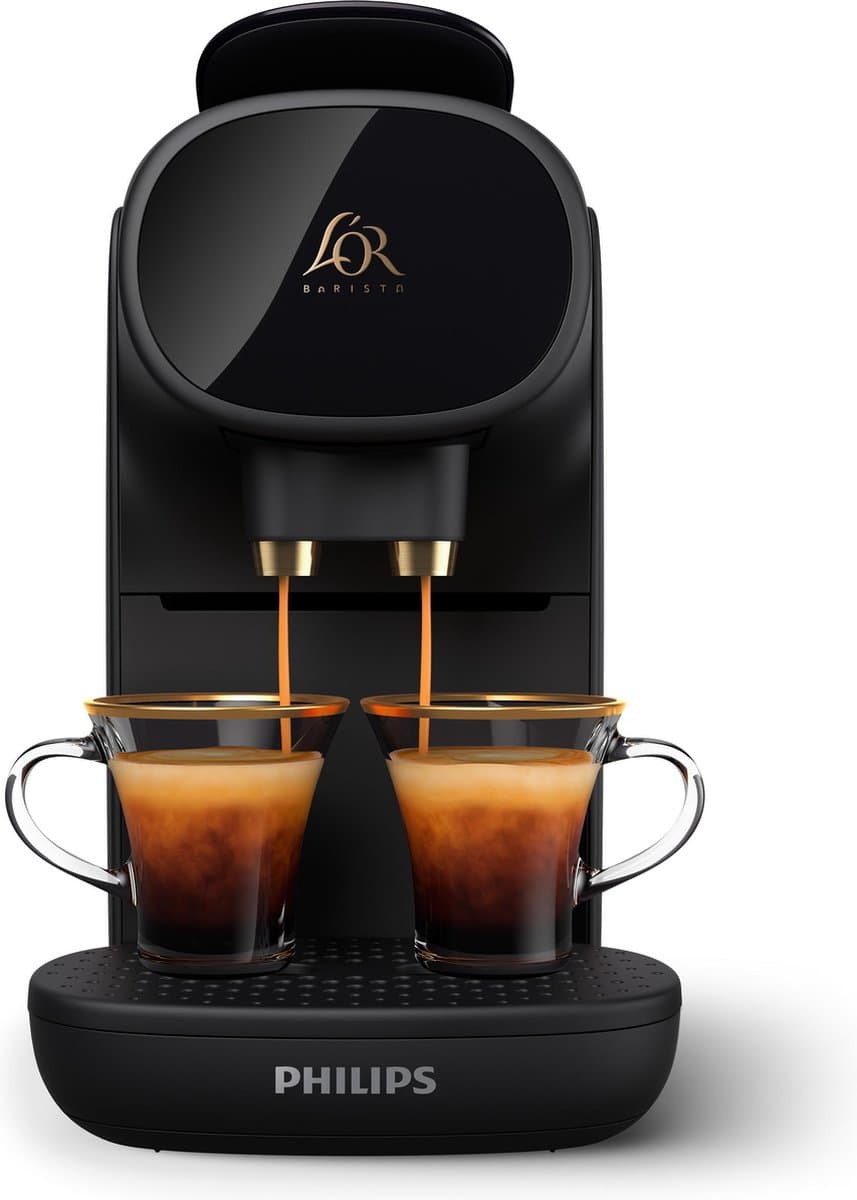 Philips L'OR Barista Sublime Koffiezetapparaat LM9012/60 - Geschikt voor Capsules - Koffiecupmachine en 9 Espresso en Barista Capsules - Zwart
