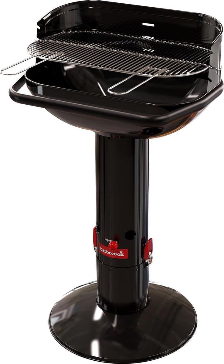 Barbecook Loewy 55 - Houtskool BBQ barbecue - Grilloppervlak 55x33cm - Incl. Windscherm, BBQ rooster en asopvangpot - Zwart
