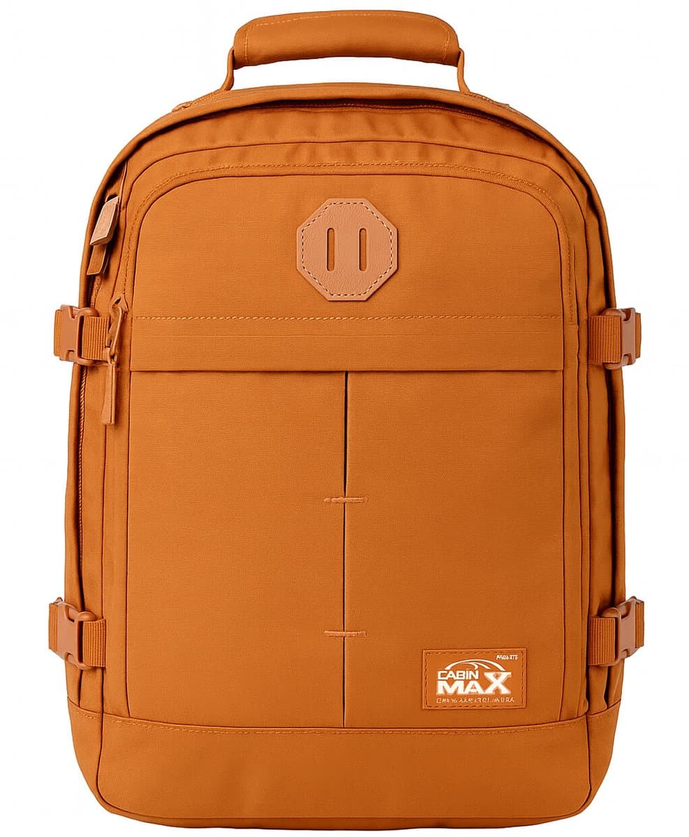 CabinMax Metz Reistas – Handbagage 24L Ryanair - Wizz Air – Rugzak Transavia – Schooltas - 40x30x20 cm – Compact Backpack – Lichtgewicht – Terracota