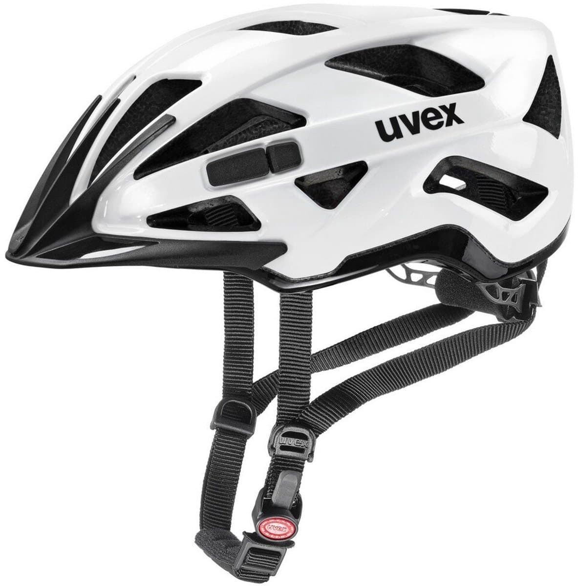 uvex Active Fietshelm White/Black - Unisex - maat 56-60