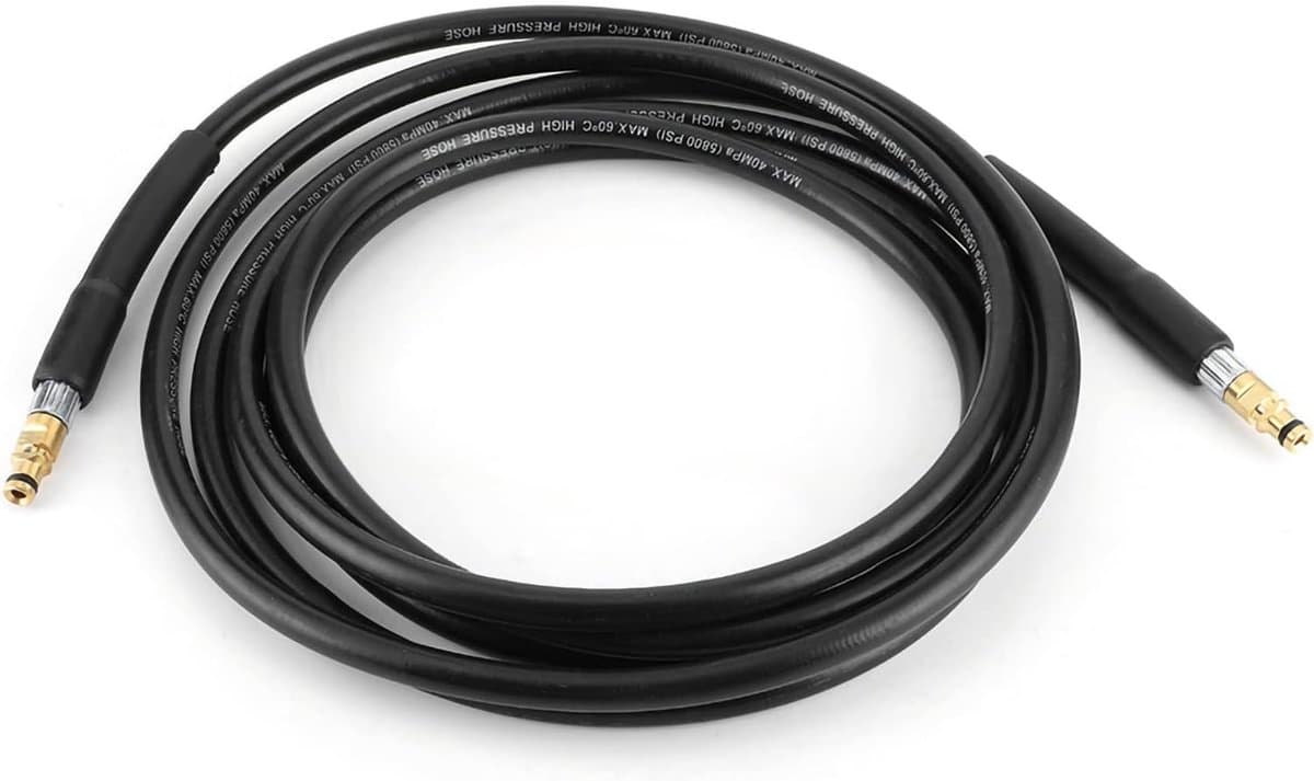 Hogedrukreinigerslang - 6m - Hogedrukreiniger waterslang - Vervangende slang - Duurzaam - Geschikt voor Karcher K2/K3/K4/K5 en andere modellen - Zwart