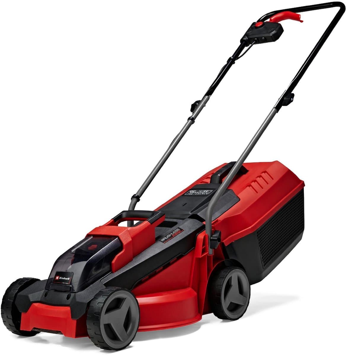 Einhell Accu Grasmaaier GE-CM 18/30 Li Kit - Power X-Change - 18 V/Li-ion - Maaibreedte: 30 cm - Aanbevolen gazonoppervlakte: tot 150 m² - 25 L opvangzak - Maaihoogte: 30-70 mm - Incl. 3.0 Ah Accu en lader