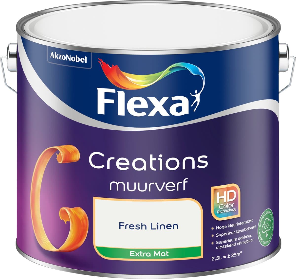 Flexa - Creations Muurverf Extra Mat - Fresh Linen - 2,5 L