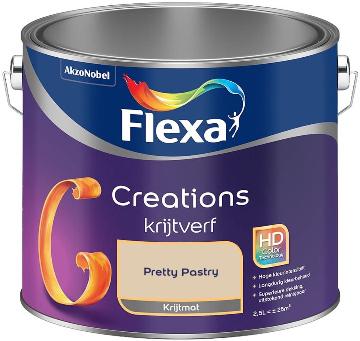 Flexa - Creations Muurverf Krijt - Pretty Pastry - Mengverf - 2,5 L