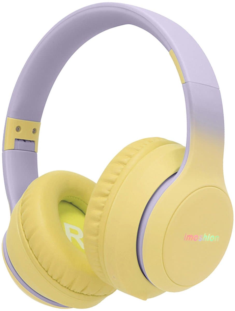 imoshion Kinder Koptelefoon LED - Bluetooth en Decibelbegrenzer - Draadloze Koptelefoon Kinderen