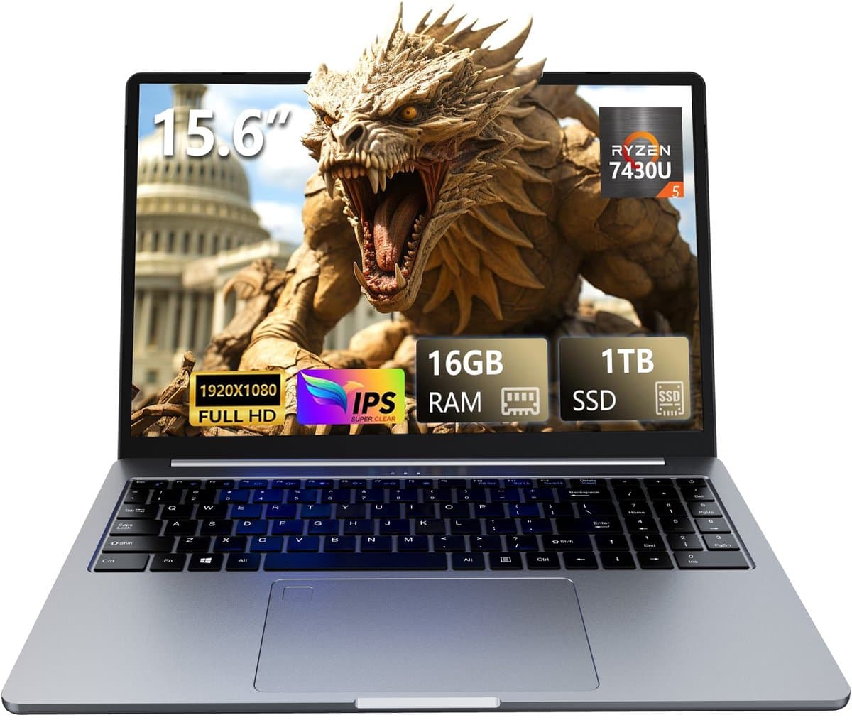A15Pro 16 inch laptop - Ryzen 5 5500U - 16GB RAM - 1TB NVMe - QHD 120Hz - Windows 11