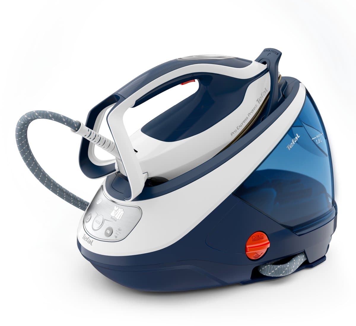 Tefal Pro Express Protect GV9221 – Stoomgenerator - 2600W – 7,6 Bar Stoomdruk – 550 g/min Stoomboost – Durilium AirGlide Strijkzool – 1,8L Afneembaar Waterreservoir – Automatische Uitschakeling – Anti-Kalk Systeem – Krachtig, Efficiënt en Duurzaam