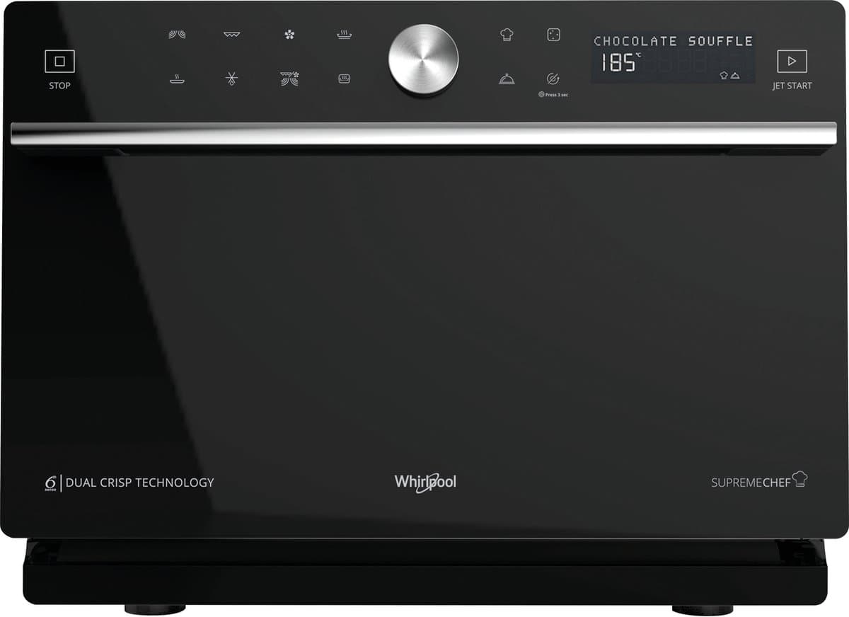 Whirlpool Supreme Chef MWSC 9133 SB - Combimagnetron - 33 liter - 1000 watt - Zwart