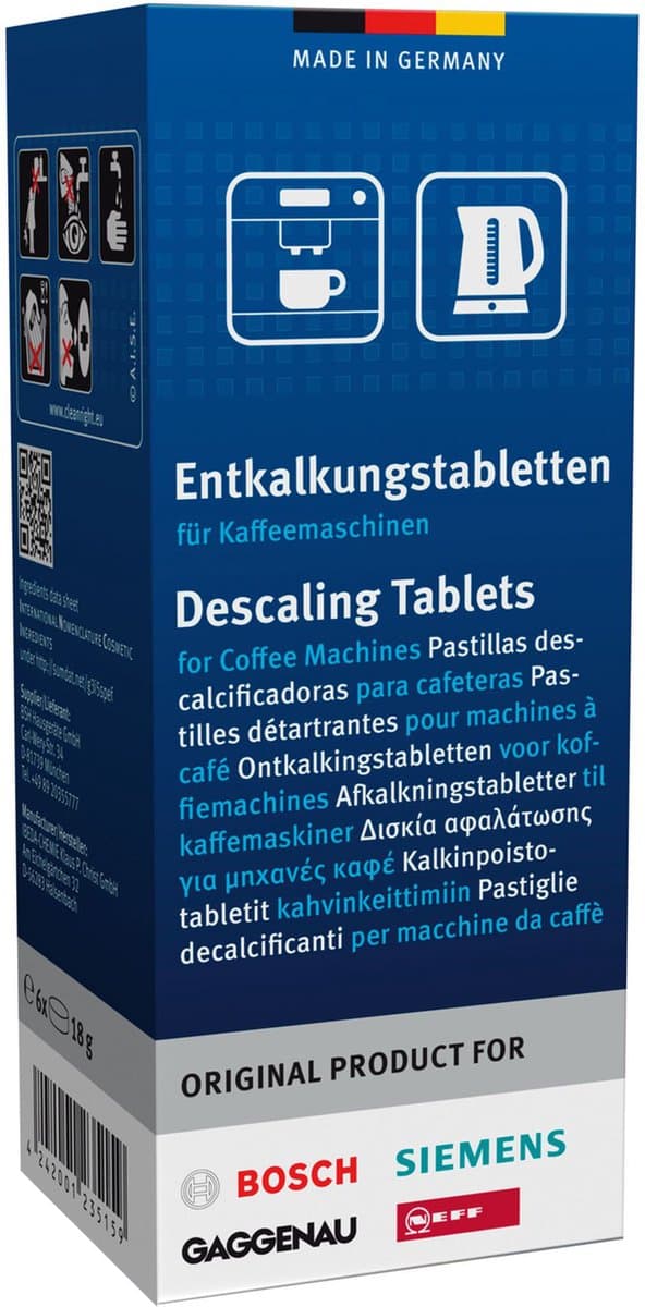 Bosch / Siemens TZ60002 - Ontkalkingstabletten - 6 Stuks