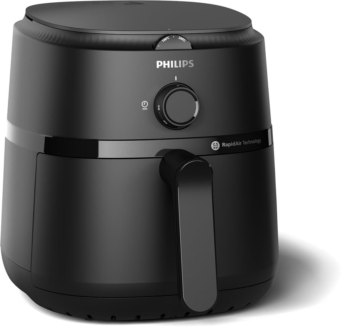 Philips 1000 Series Airfryer - NA120/00 - Draaiknopbediening - 4.2L - Tot 4 Personen - Zwart