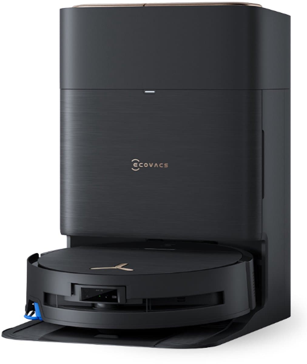 ECOVACS - DEEBOT X9 PRO OMNI BLACK - Robotstofzuiger met Dweilfunctie - 16.600 Pa zuigkracht- Zelfreinigende Robotstofzuiger met Warmwater – Dweilsysteem - Automatisch Leegstation - Geschikt voor dierenharen
