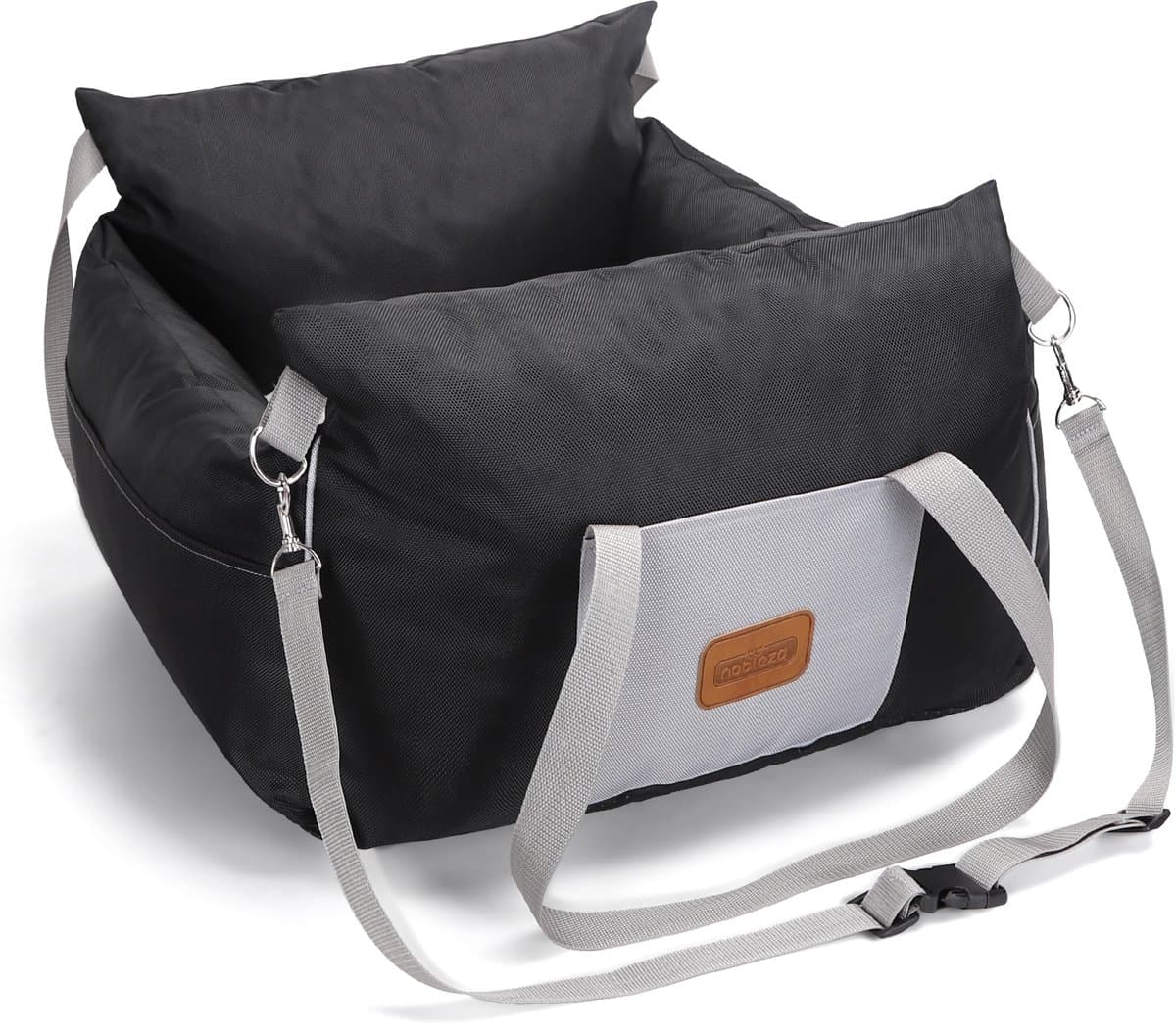 Nobleza 2AV - Hondenmand auto - Autostoel Hond - Hondenstoel auto - Automand hond - 58 x 56 x 33 cm - Zwart