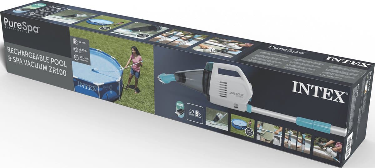 Intex ZR100 Handzaam Oplaadbaar Zwembad en Spa Stofzuiger