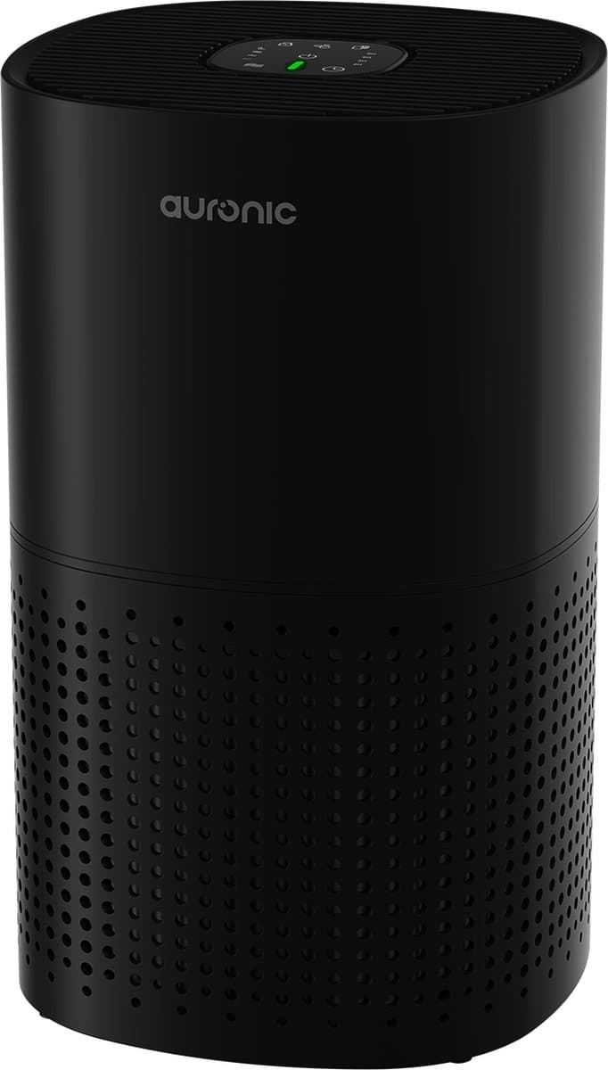 Auronic Luchtreiniger Fresh met HEPA 13 Filter, Ionisator en Koolstoffilter - Ruimtes tot 45m² - CADR-waarde van 225m³/u - Air Purifier - Zwart