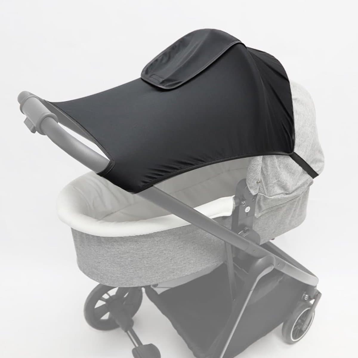 Kinderwagen Zonnescherm - Zonnedoek Kinderwagen - Zonnedoek buggy - Zonnedoek Wandelwagen - Zonnekap - Zonnedoek - Met kijkvenster - Buggy accessoire - Waterdichte, UV-werende - Parasol - voor kinderwagen - zwart