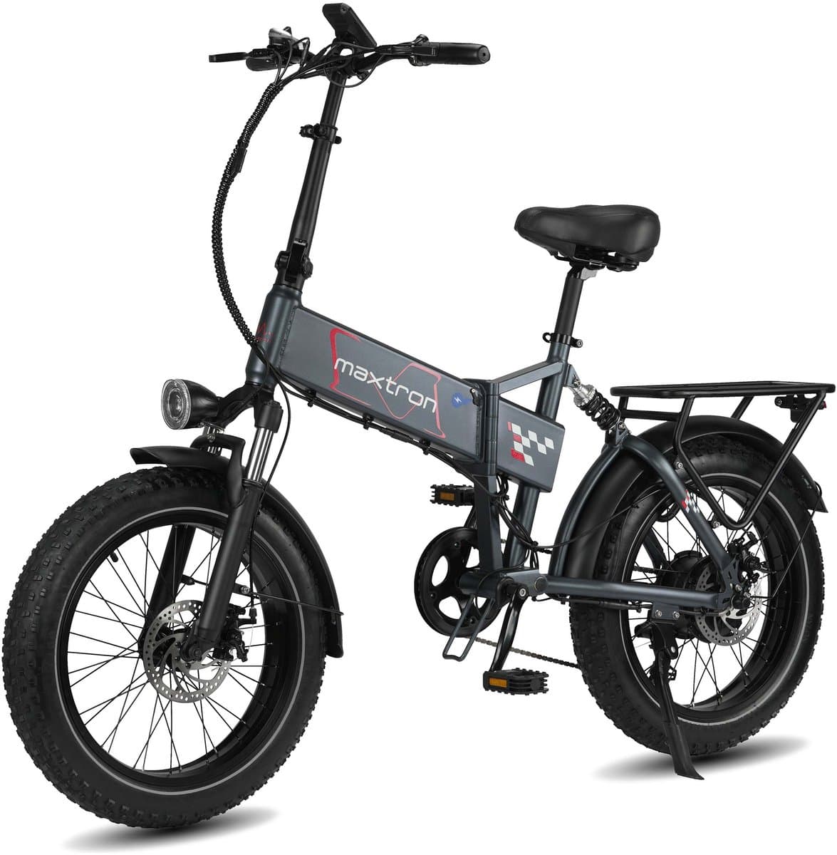 vankel Polaris Elektrische Fiets – Opvouwbare E-bike – 20×4.0 Inch Fatbike – 48V 13Ah Accu – Actieradius tot 45 km – Mechanische Schijfremmen – Stadsfiets – Max. Belastbaar 120 kg – Grijs