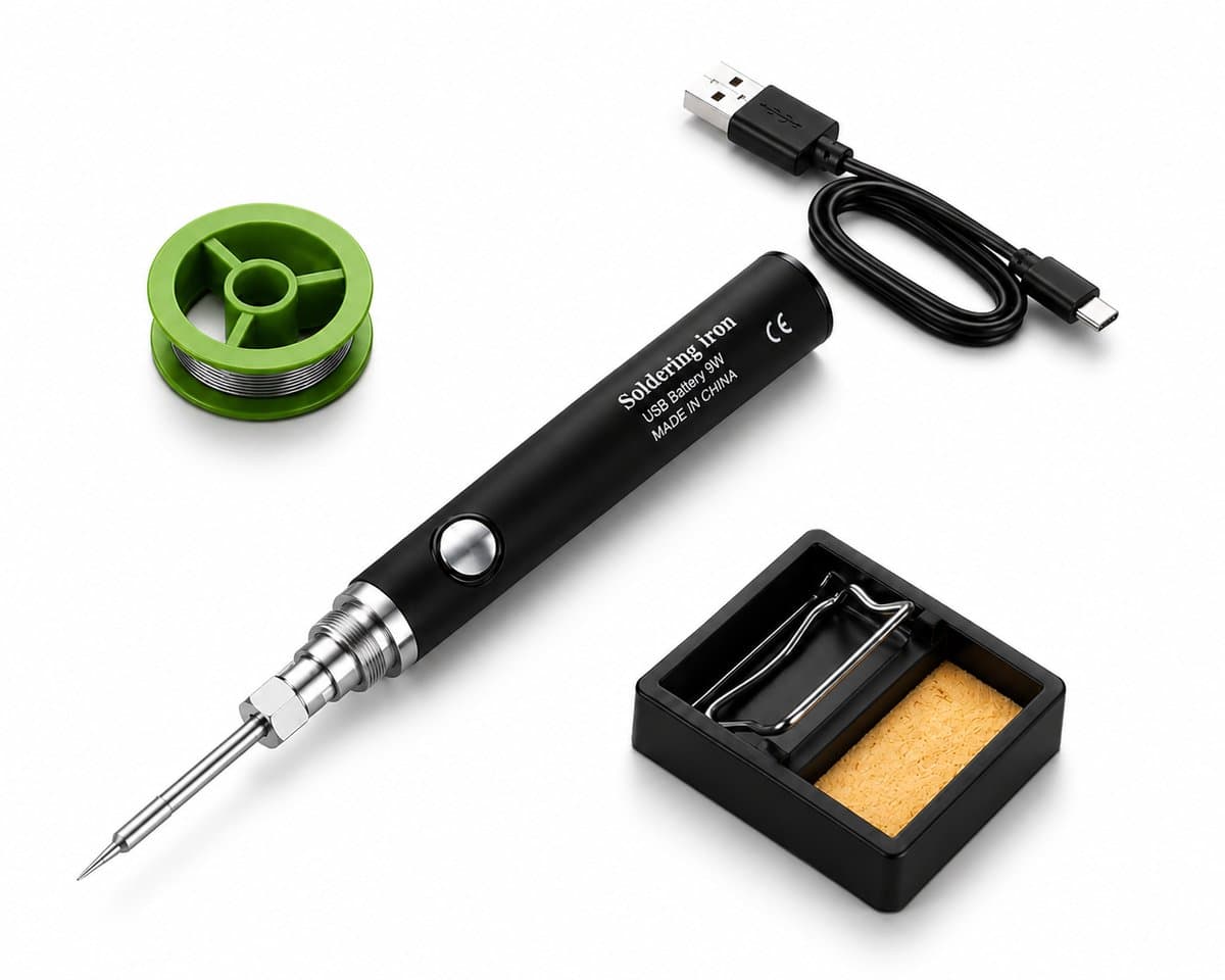 Draadloze soldeerbout kit - oplaadbaar - draagbaar - elektrisch soldeerpistool - 3 temperatuuraanpassing - soldeerlasgereedschap kit - reparatie huishoudelijke apparaten - elektronische componenten soldeerbouten